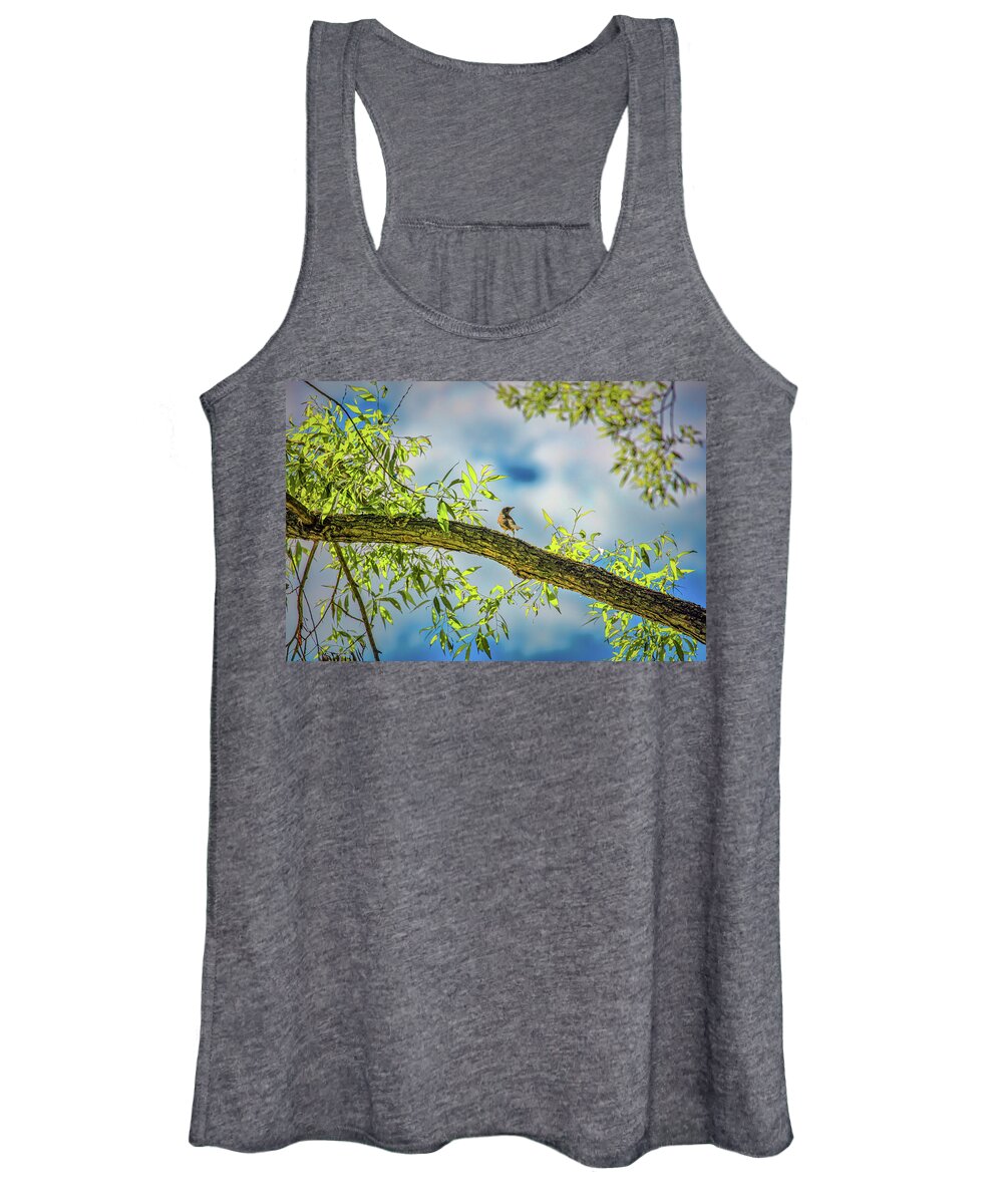 Someone Coming? Women's Tank Top featuring the photograph Someone coming? #i2 by Leif Sohlman