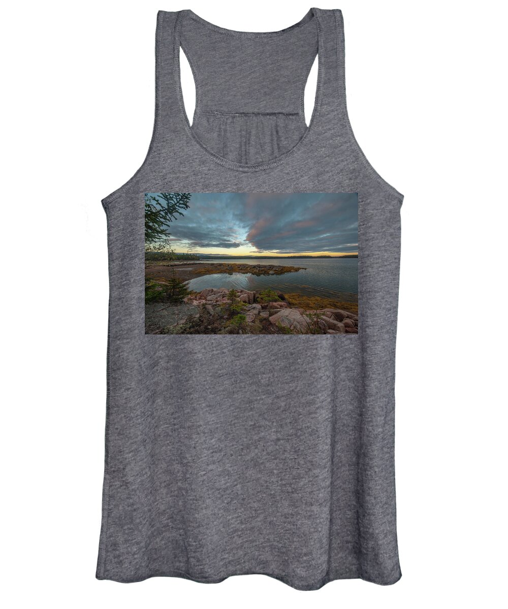 Somes Sound Sunset Women's Tank Top featuring the photograph Somes Sound Sunset by Rick Hartigan