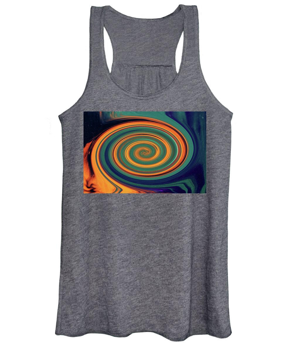 Abstract Women's Tank Top featuring the photograph Spinning Out Of Control by Debbie Oppermann