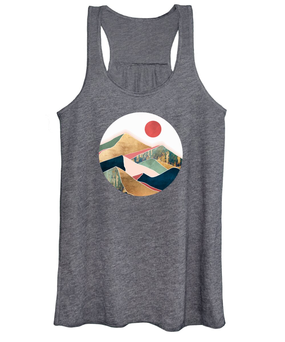 Spring Women's Tank Top featuring the digital art Spring Dusk by Spacefrog Designs