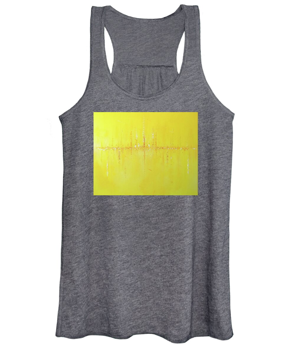 Abstract Women's Tank Top featuring the painting Spring Joy by Johanna Hurmerinta