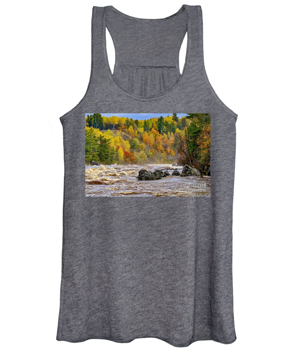 Northern Women's Tank Top featuring the photograph St. Louis River at Jay Cooke by Susan Rydberg