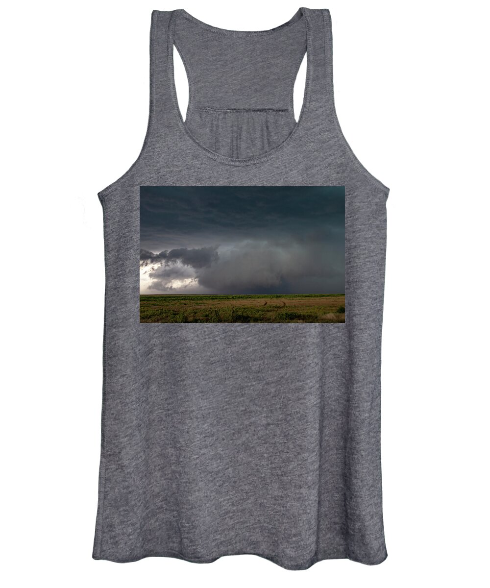 Nebraskasc Women's Tank Top featuring the photograph Storm Chasin in Nader Alley 030 by NebraskaSC