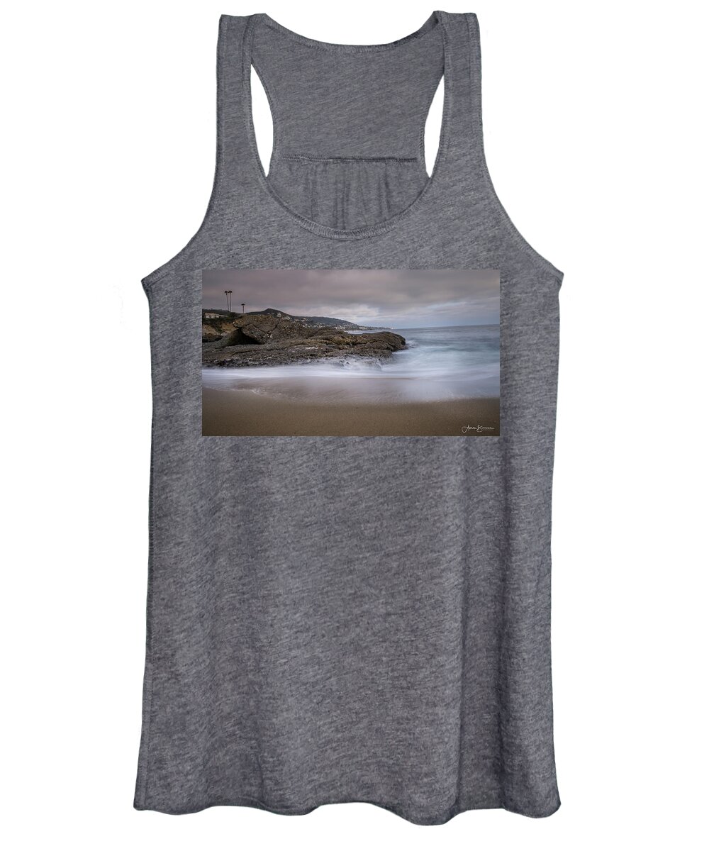 Ocean Women's Tank Top featuring the photograph Stormy Shores by Aaron Burrows