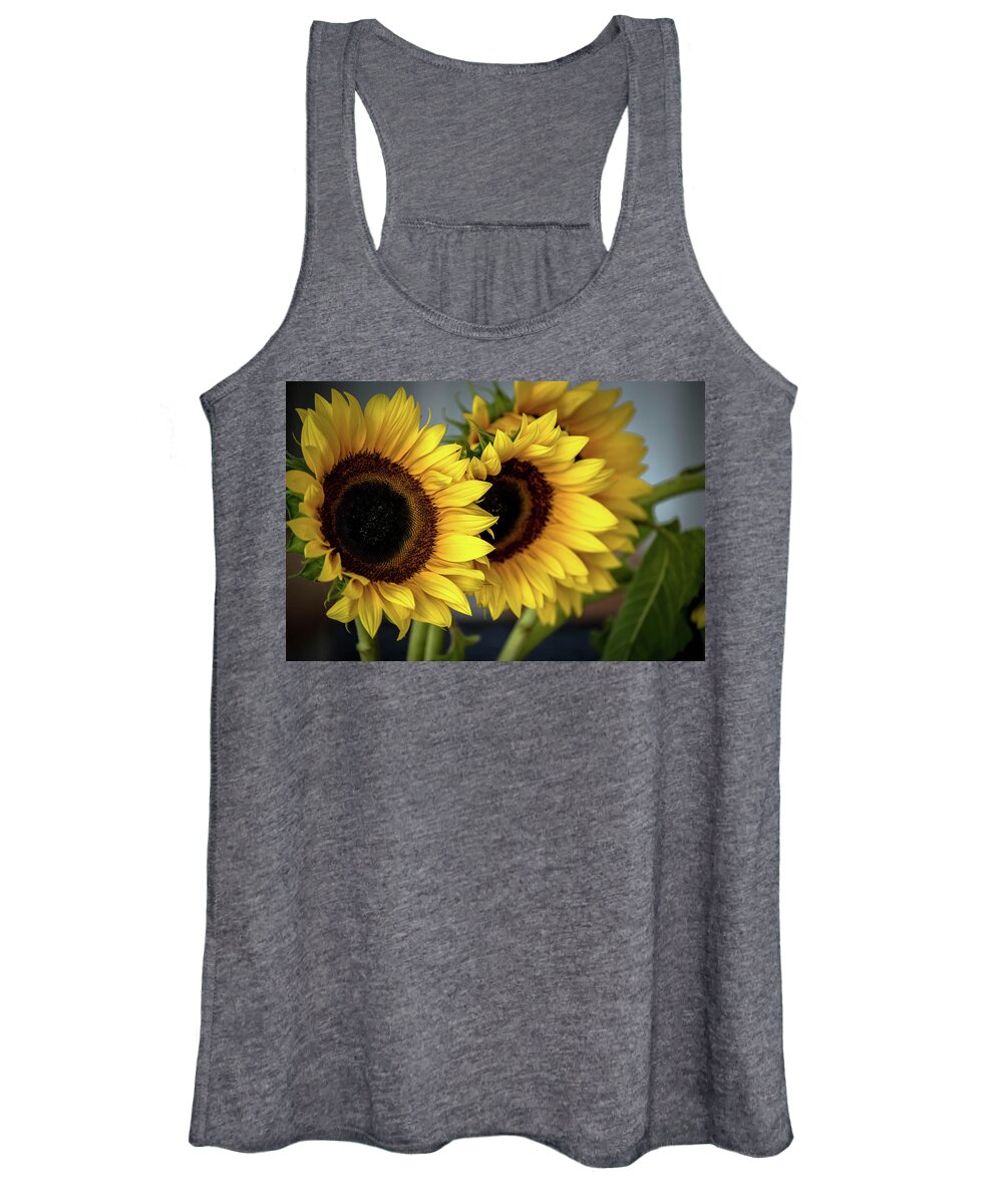 Sunflower Women's Tank Top featuring the photograph Sunflowers by Debra Kewley