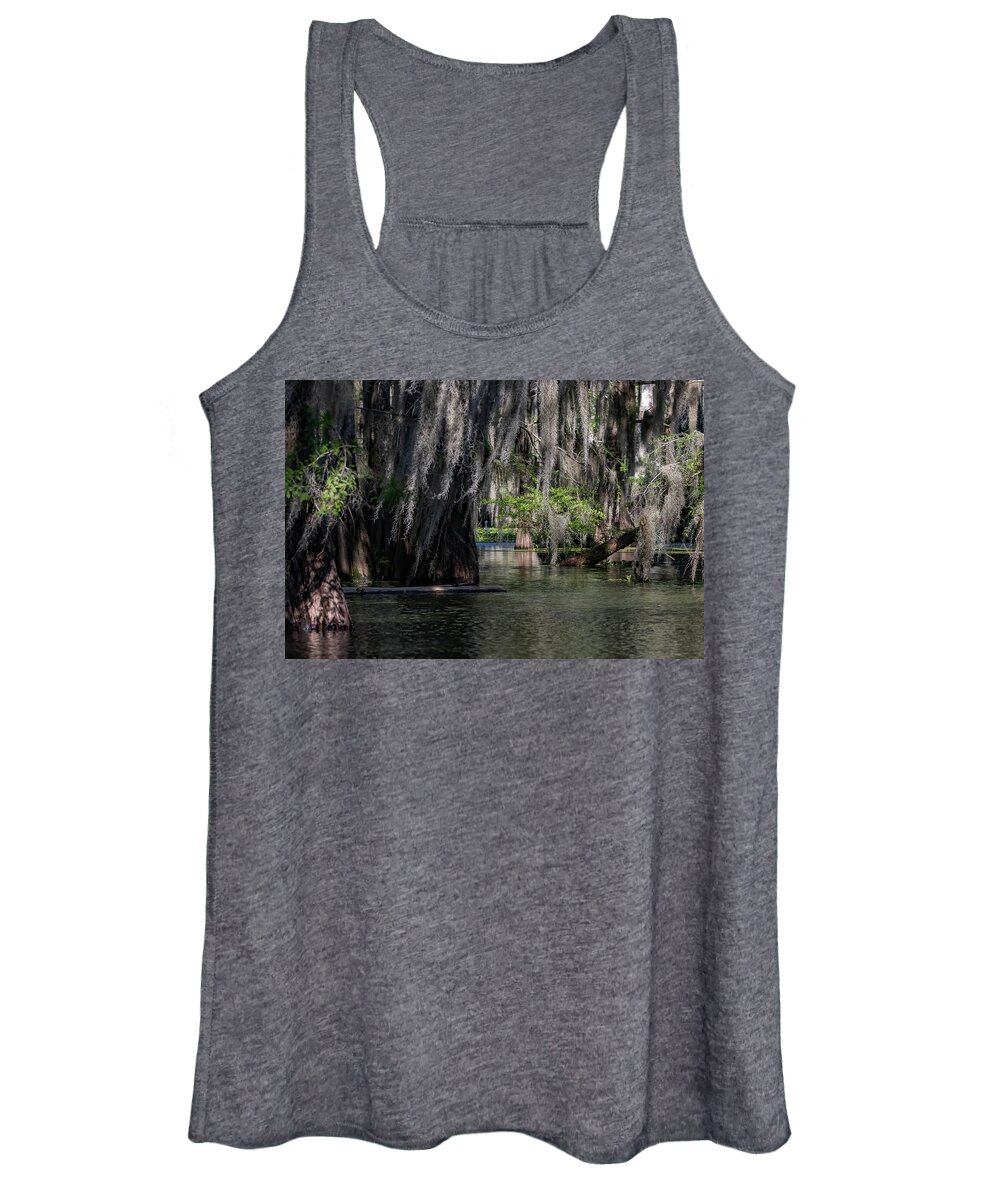 Swamp Women's Tank Top featuring the photograph Swamp Moss by JASawyer Imaging