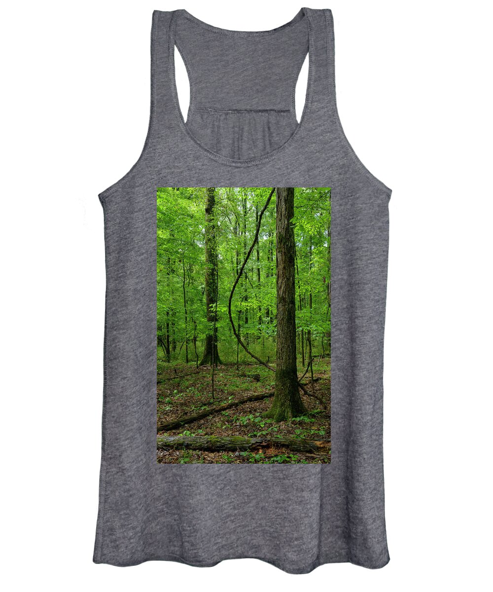 Landscape Women's Tank Top featuring the photograph Swinging Liana by James Covello