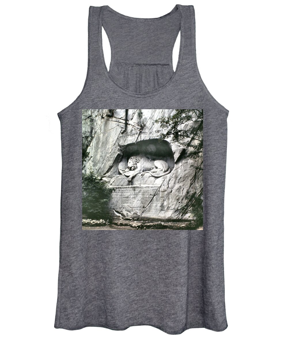 Switzerland Women's Tank Top featuring the photograph Swiss Guard Tribute by Lin Grosvenor