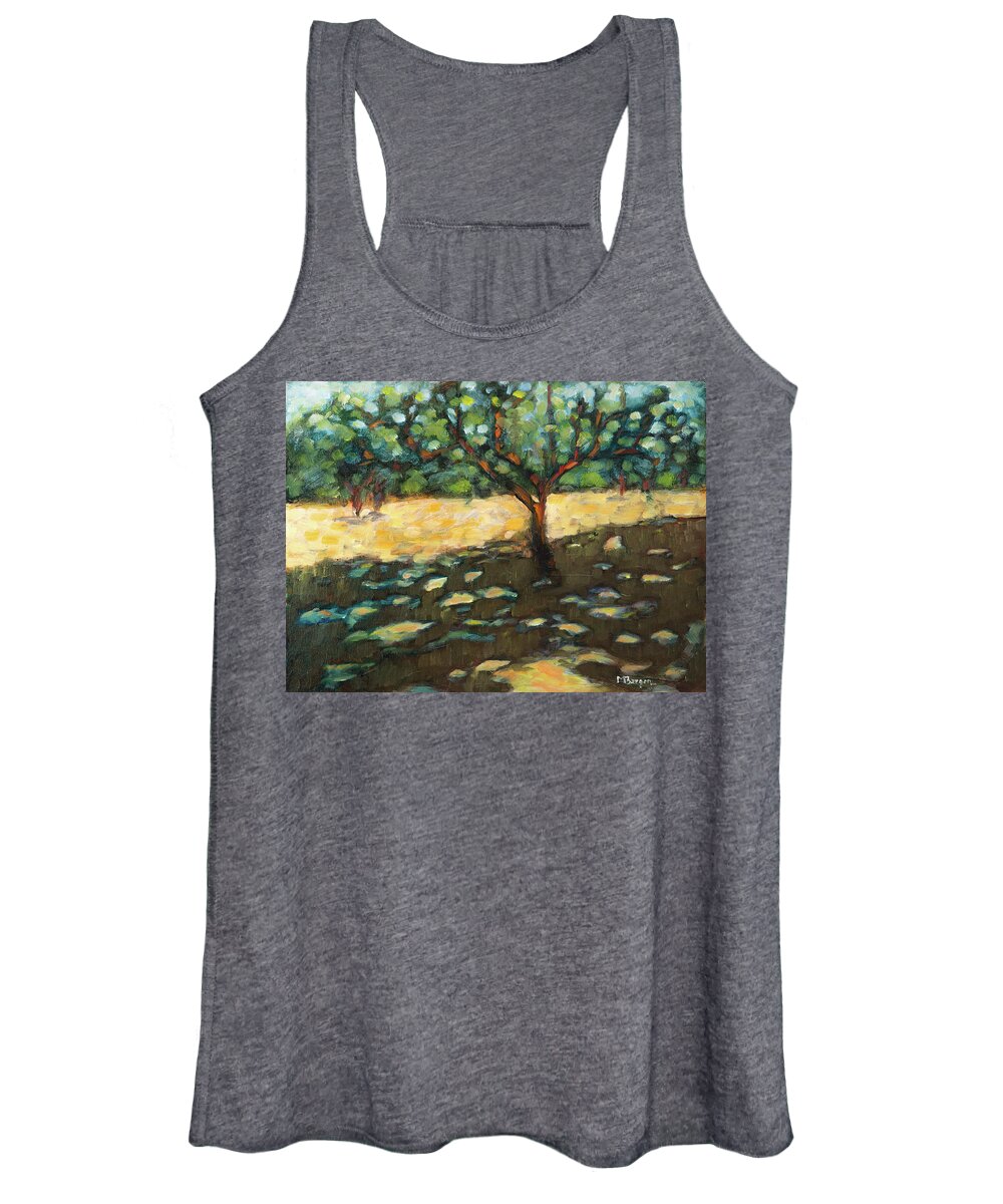 Apple Women's Tank Top featuring the painting The Apple Tree by Mike Bergen