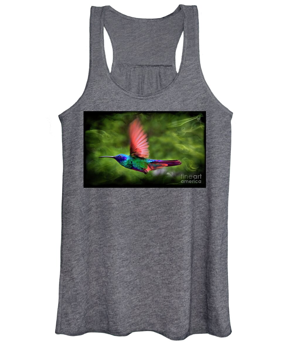 Invisible Women's Tank Top featuring the photograph Tom Thumb On The Fly by Al Bourassa