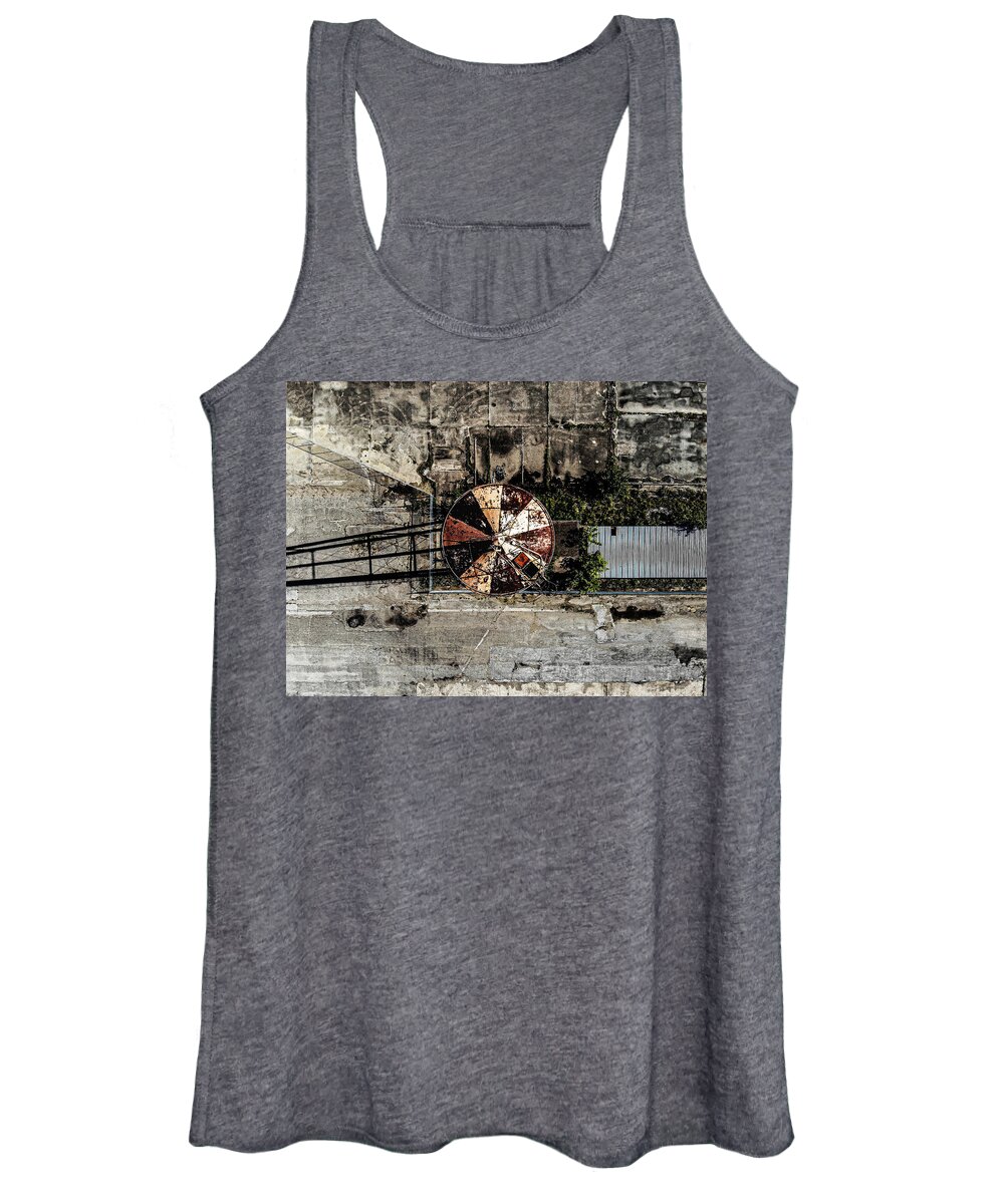 Water Tower Women's Tank Top featuring the photograph Tower Top by Tim Kuret