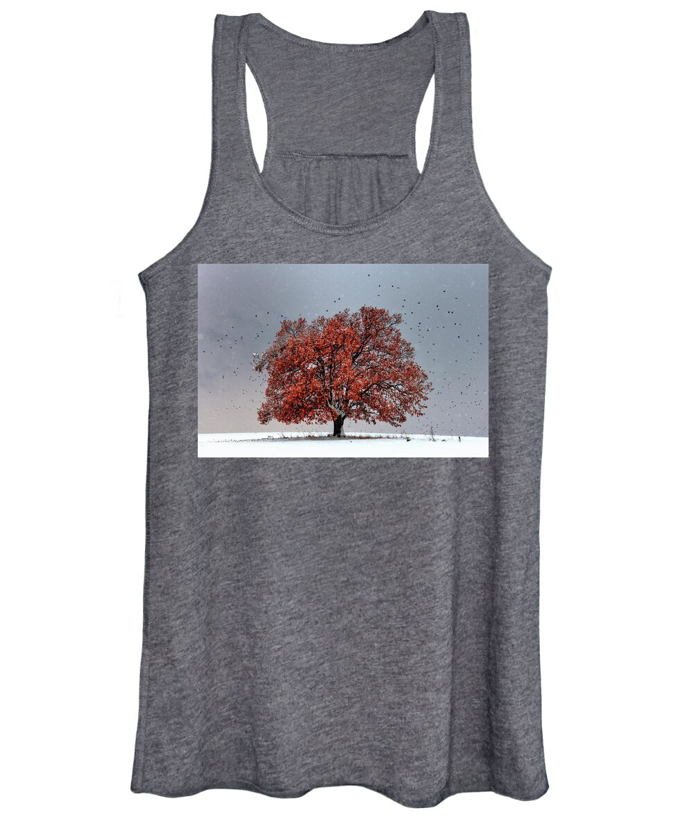 Bulgaria Women's Tank Top featuring the photograph Tree Of Life by Evgeni Dinev