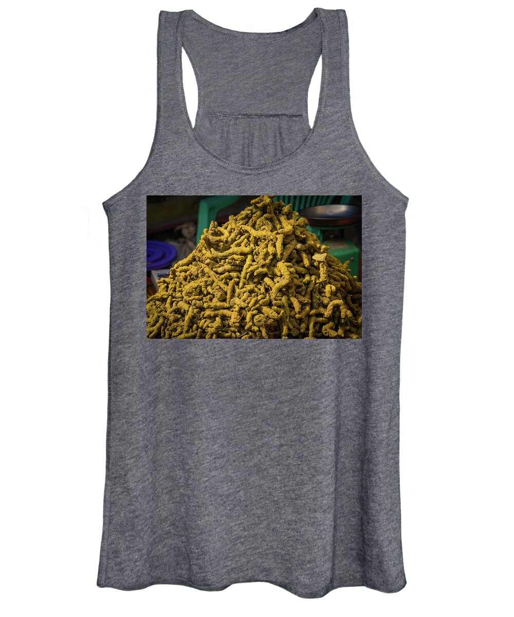 Turmeric Women's Tank Top featuring the photograph Tumeric by Ann Moore