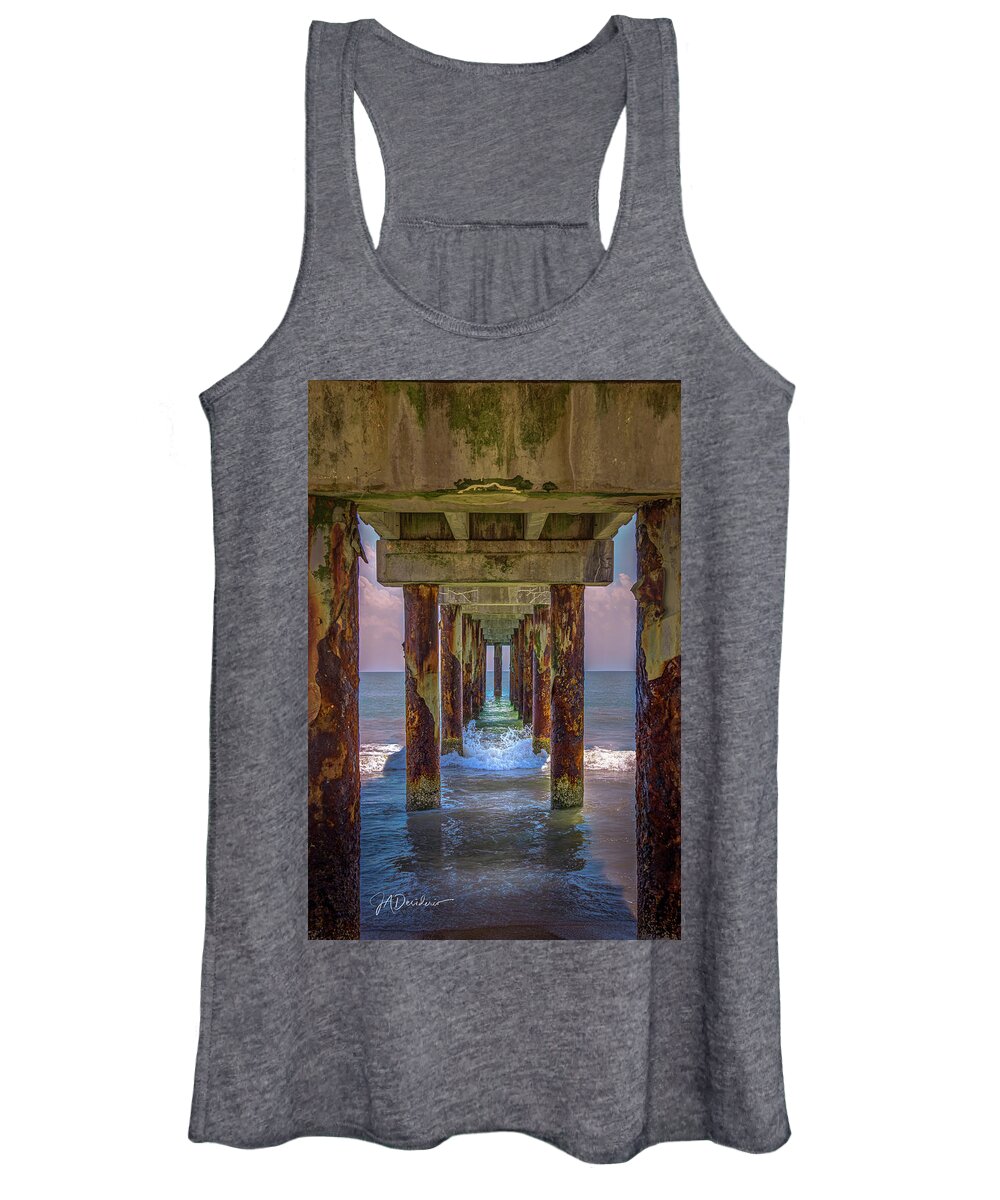 St. Augustine Women's Tank Top featuring the photograph Under the Boardwalk by Joseph Desiderio