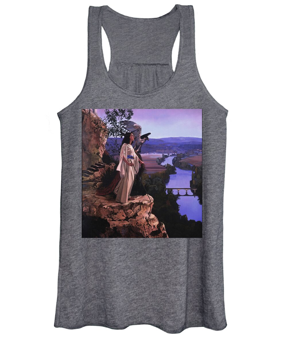 Classical Art Women's Tank Top featuring the painting Visionary by Patrick Whelan