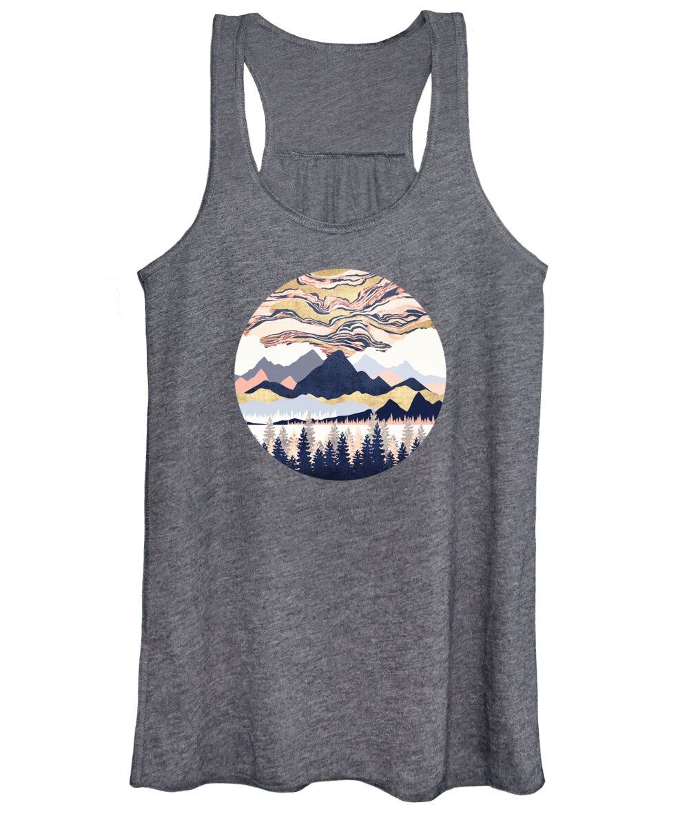 Winter Women's Tank Top featuring the digital art Winter's Sky by Spacefrog Designs