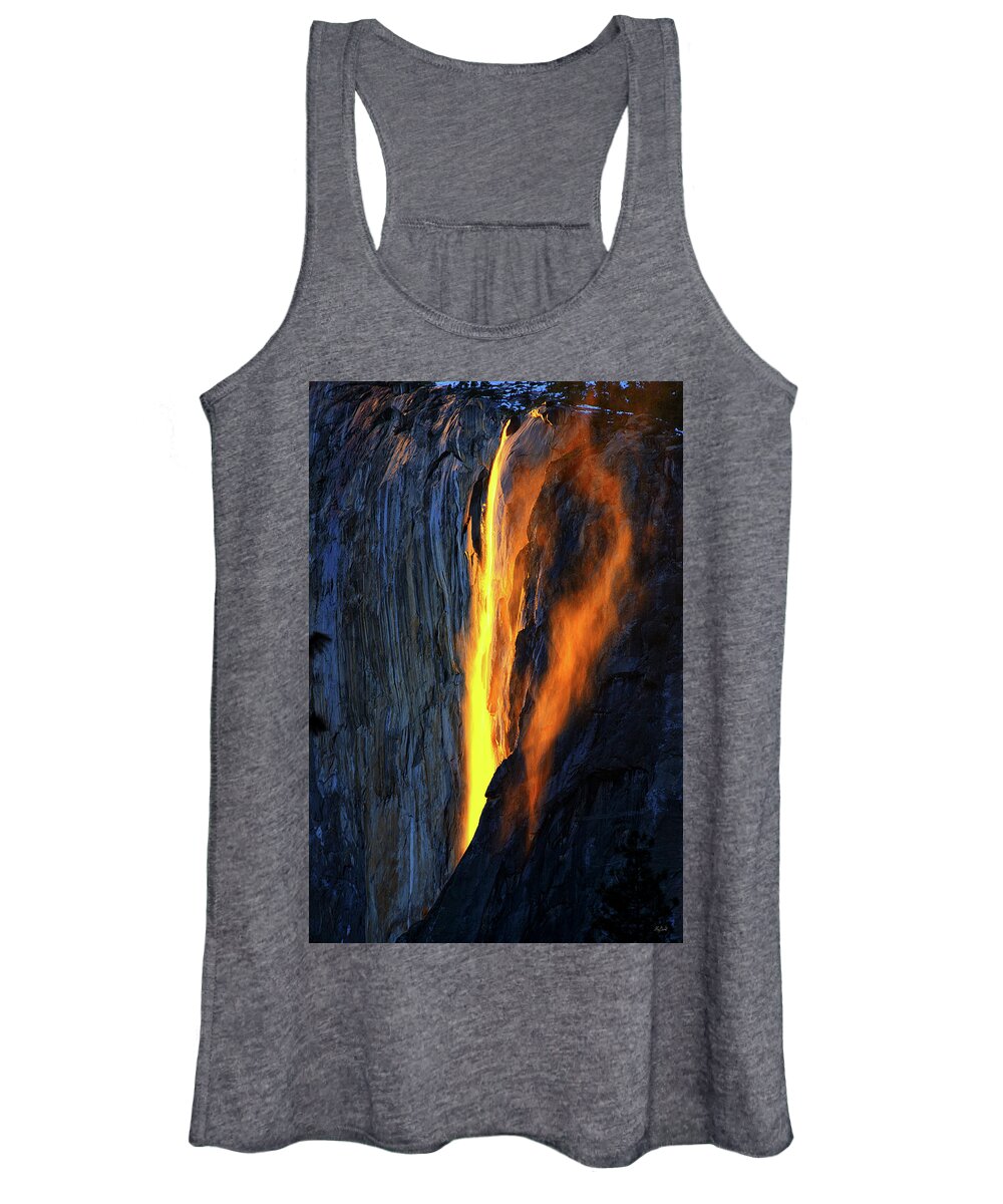 Yosemite Women's Tank Top featuring the photograph Yosemite Fire and Ice by Greg Norrell