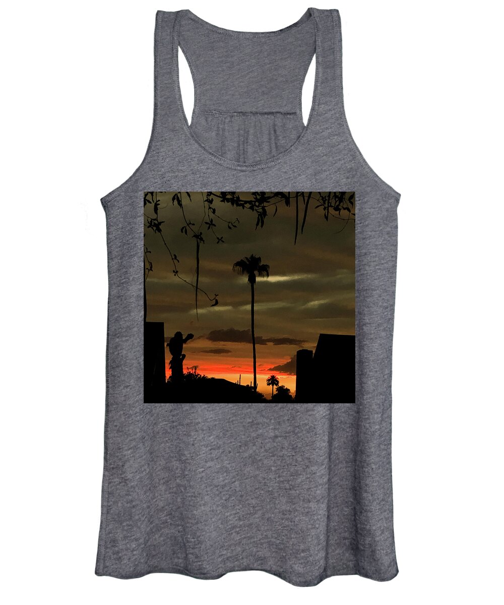 Cloudy Women's Tank Top featuring the photograph Before the Storm #1 by Grey Coopre