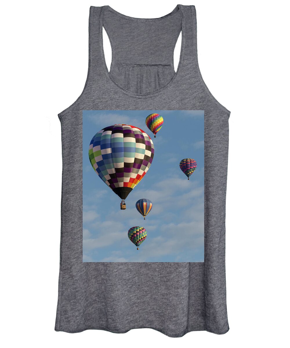 Hot Air Women's Tank Top featuring the photograph Mass Ascension #1 by Maresa Pryor-Luzier