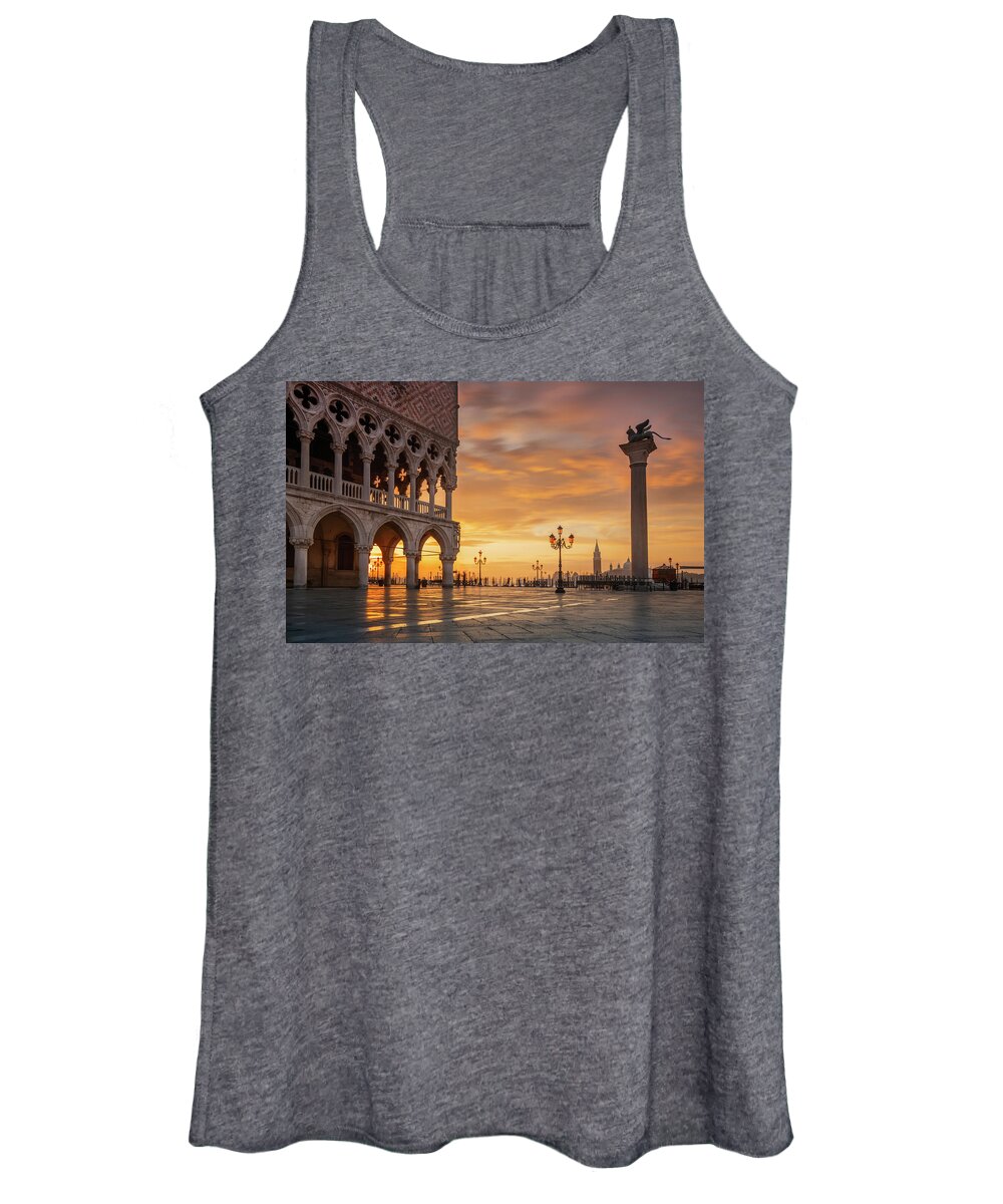 Venice / Italy Women's Tank Top featuring the photograph Morning in Venice #1 by Piotr Skrzypiec