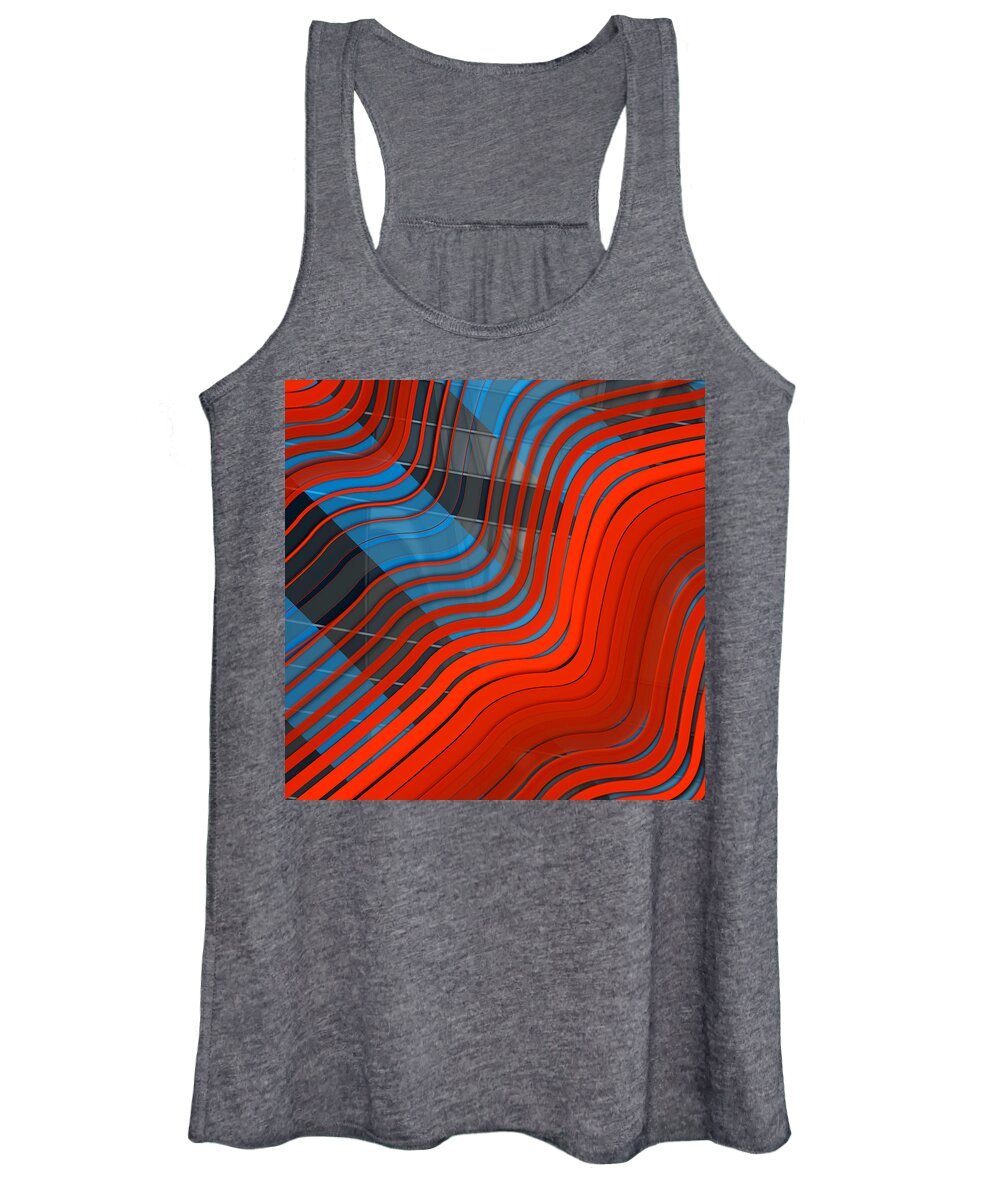 Abstract Women's Tank Top featuring the digital art Pattern 22 #1 by Marko Sabotin