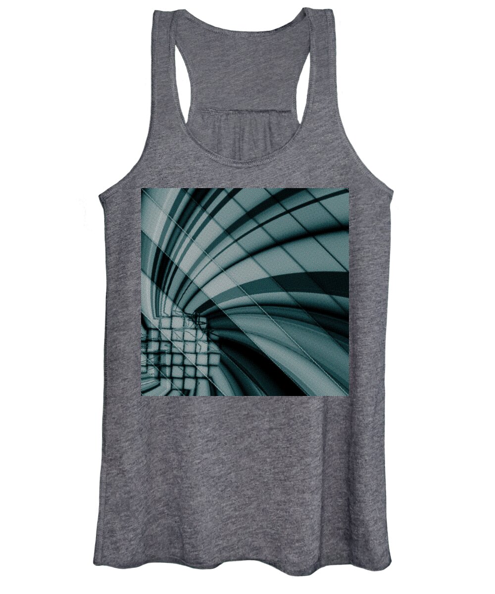 Abstract Women's Tank Top featuring the digital art Pattern 32 #1 by Marko Sabotin