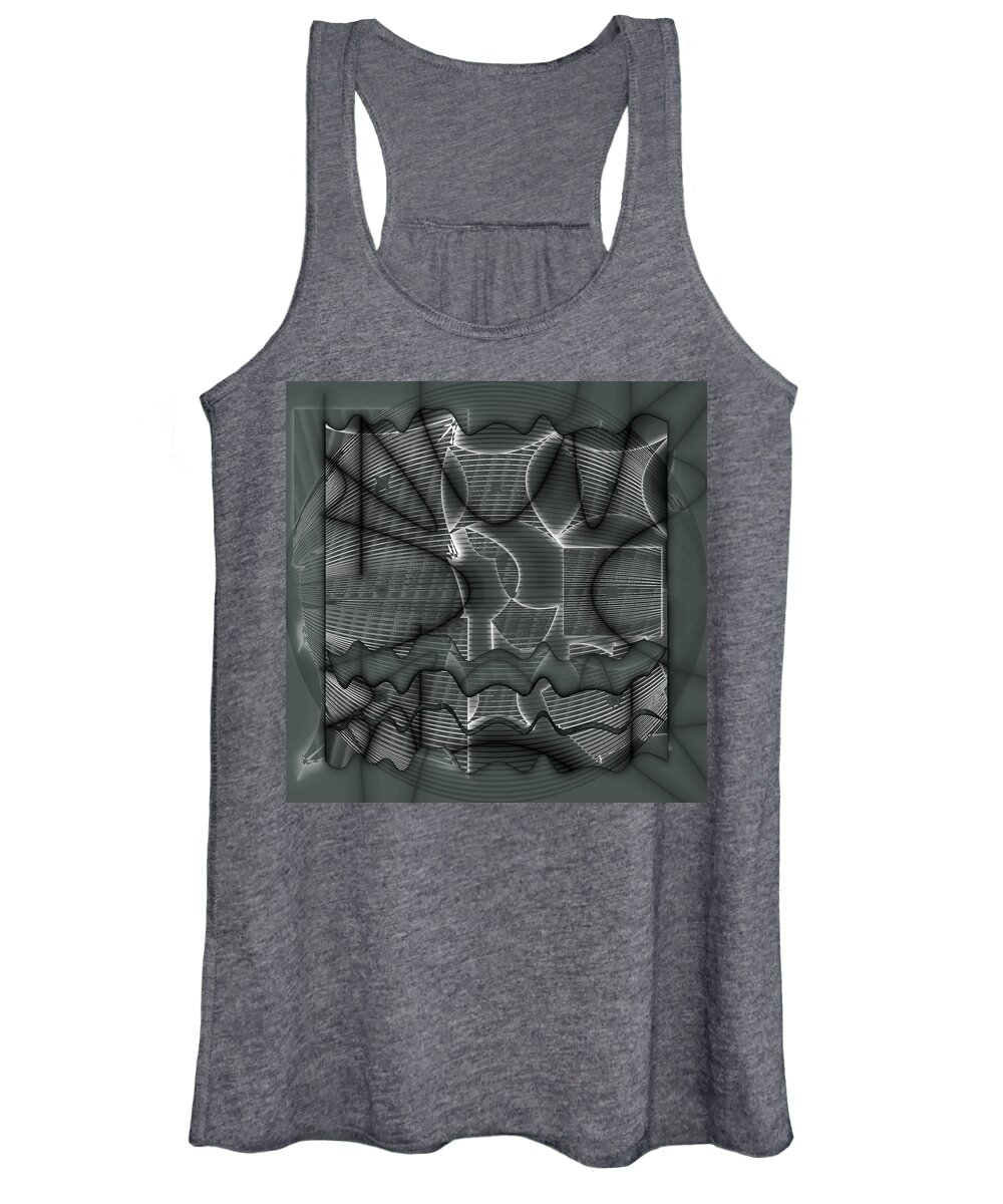 Abstract Women's Tank Top featuring the digital art Pattern 34 #1 by Marko Sabotin