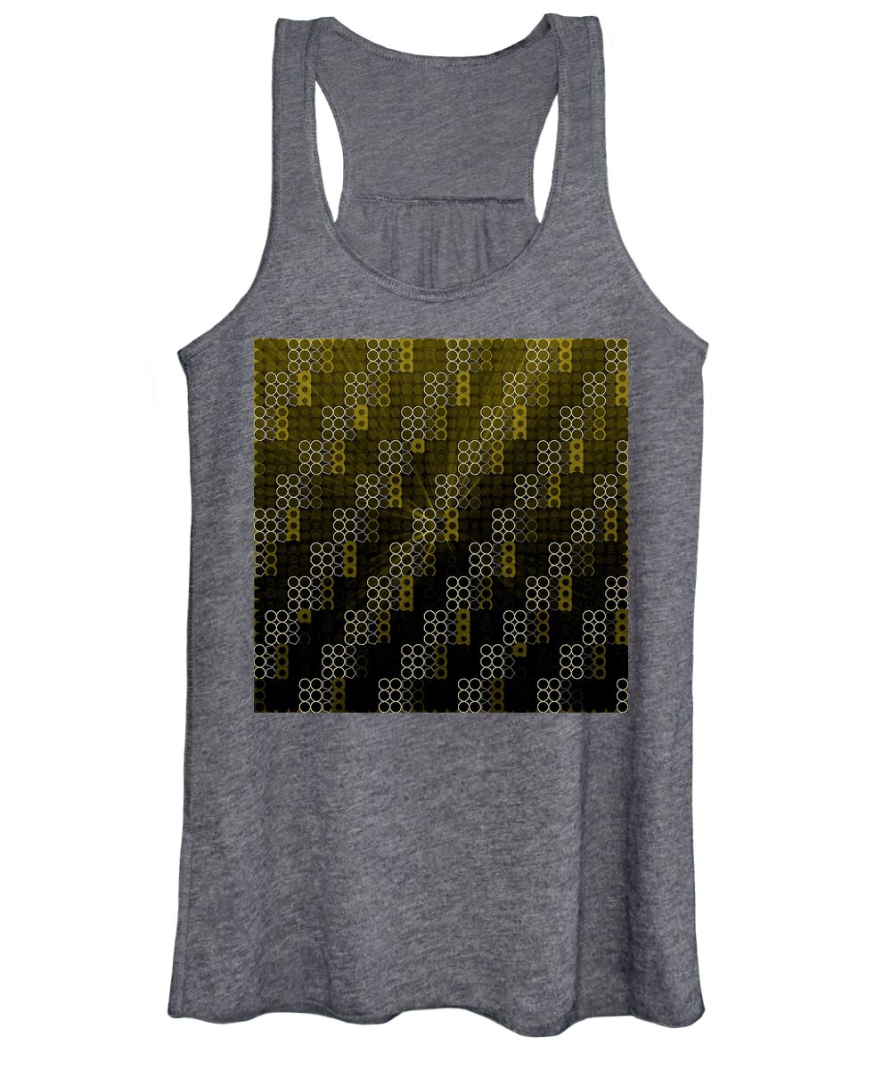 Abstract Women's Tank Top featuring the digital art Pattern 40 #1 by Marko Sabotin