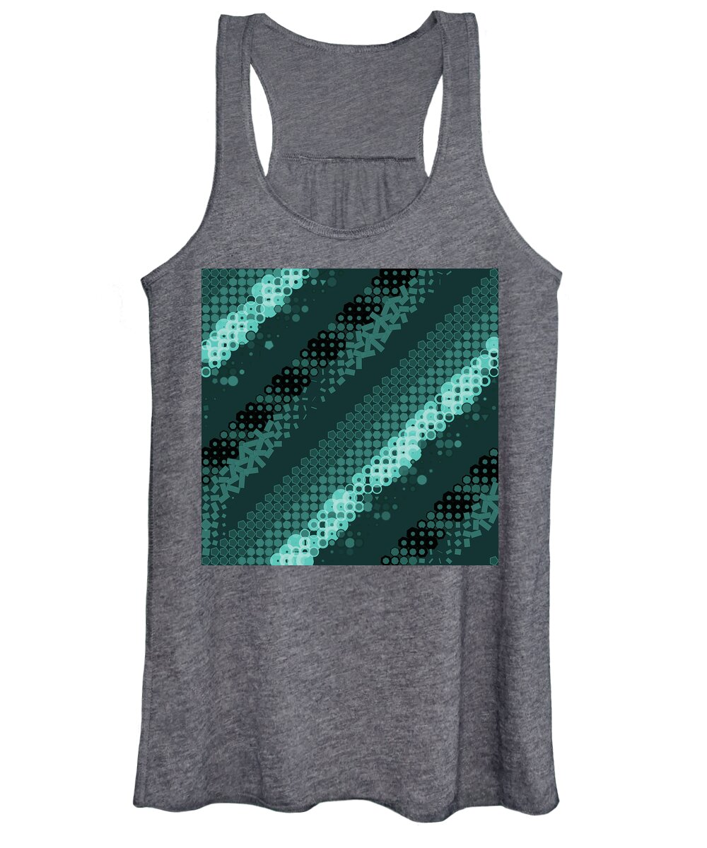 Abstract Women's Tank Top featuring the digital art Pattern 42 #1 by Marko Sabotin