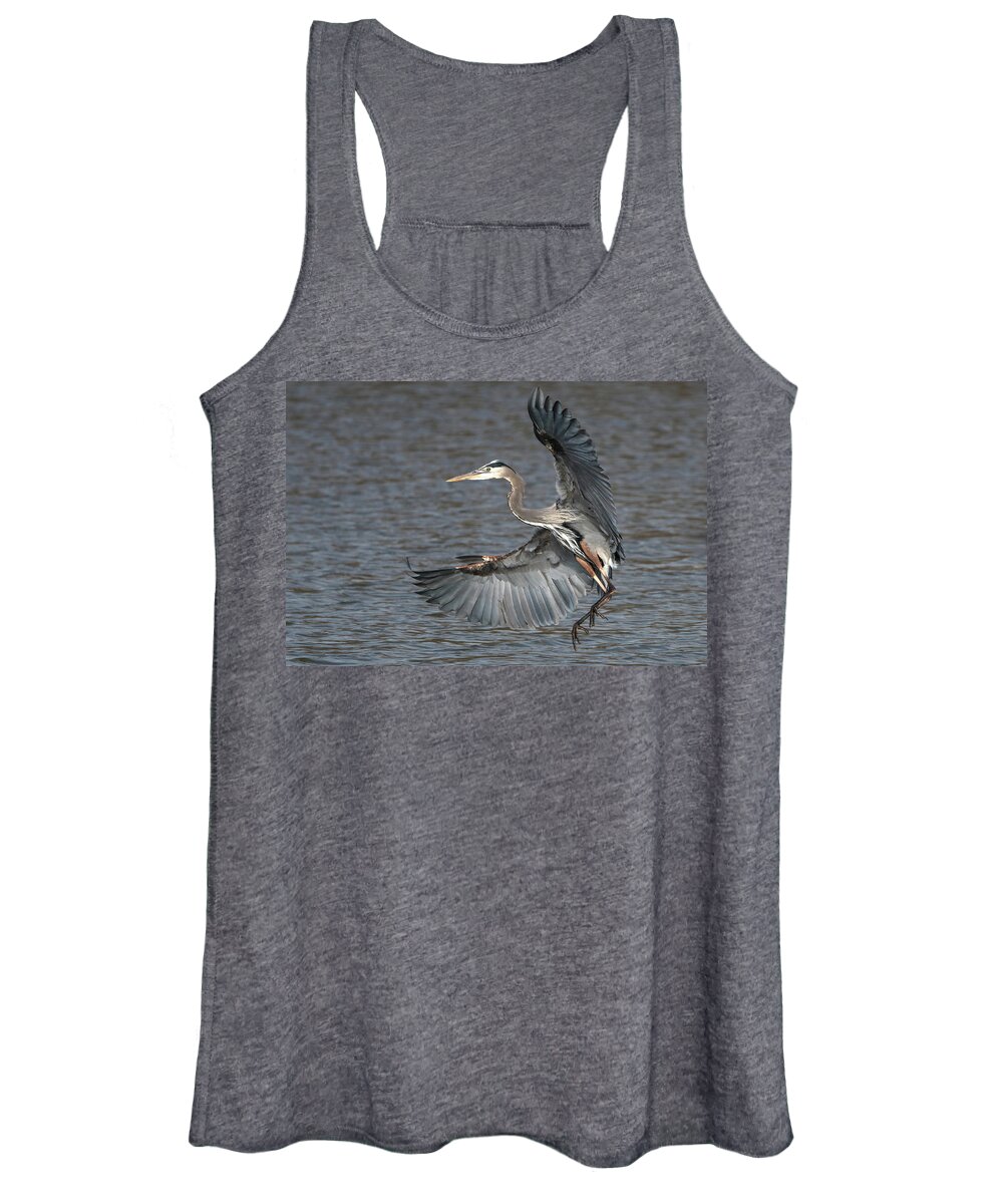 Nature Women's Tank Top featuring the photograph Strike a Pose #1 by Linda Shannon Morgan
