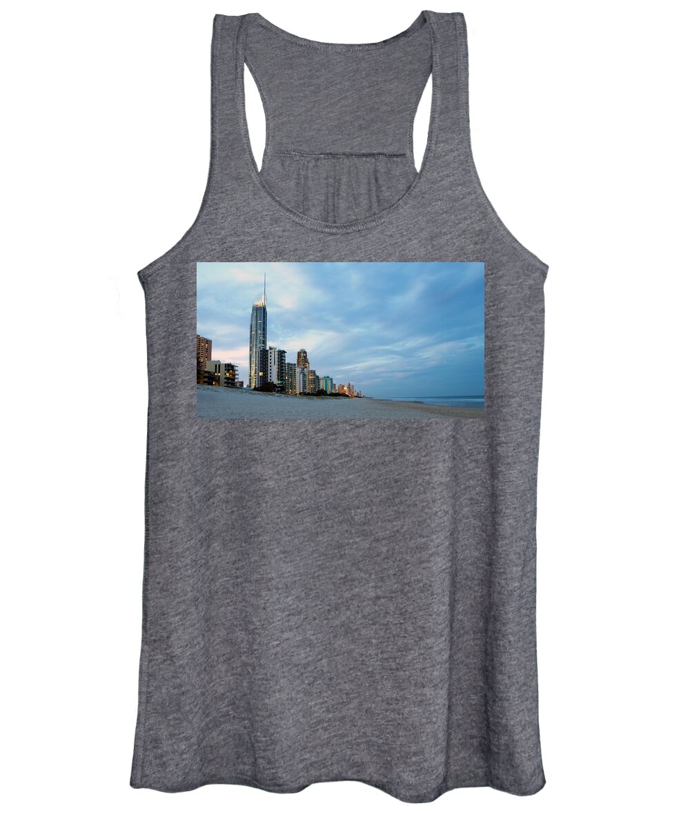 Resorts Women's Tank Top featuring the photograph Surfers Paradise #1 by Michael Pole
