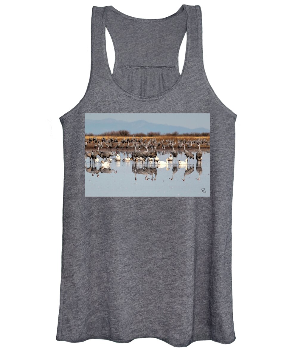 Arizona Women's Tank Top featuring the photograph Whitewater Reflections #1 by Robert Harris