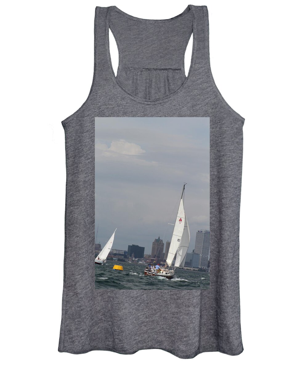  Women's Tank Top featuring the photograph The race #100 by Jean Wolfrum