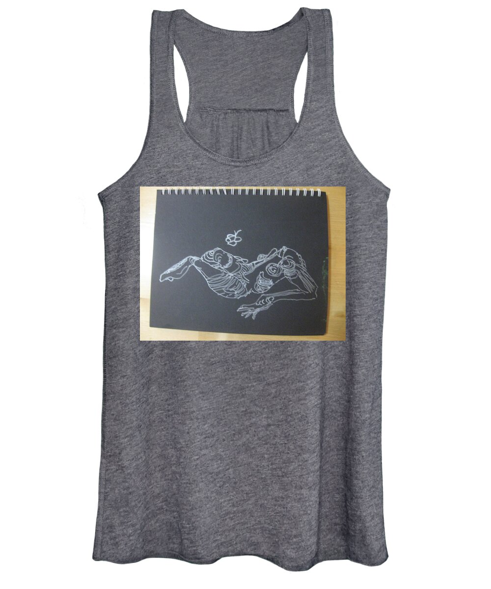  Women's Tank Top featuring the drawing 102-1155 by AJ Brown