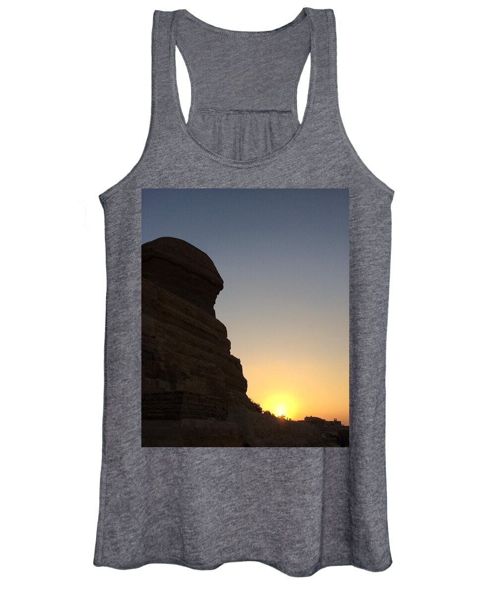 Giza Women's Tank Top featuring the photograph Great Sphinx #13 by Trevor Grassi