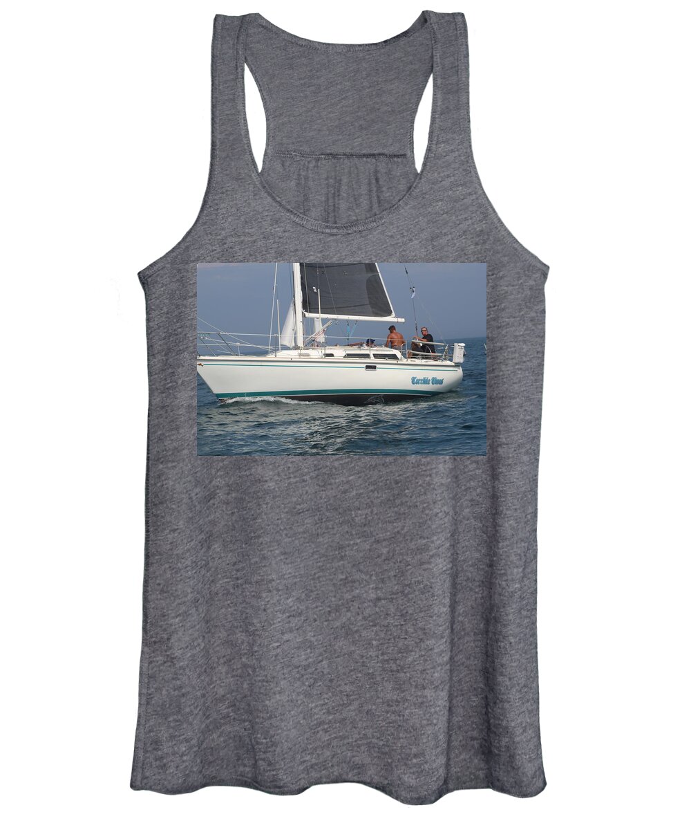  Women's Tank Top featuring the photograph The race #180 by Jean Wolfrum
