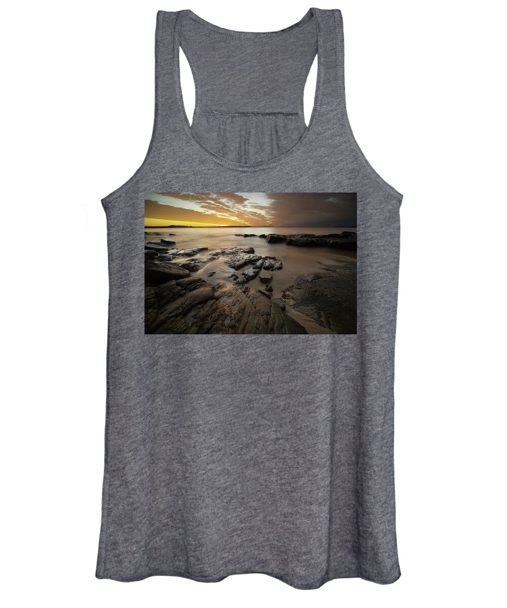 National Park Women's Tank Top featuring the photograph 1808sunsetnoosa7 by Nicolas Lombard