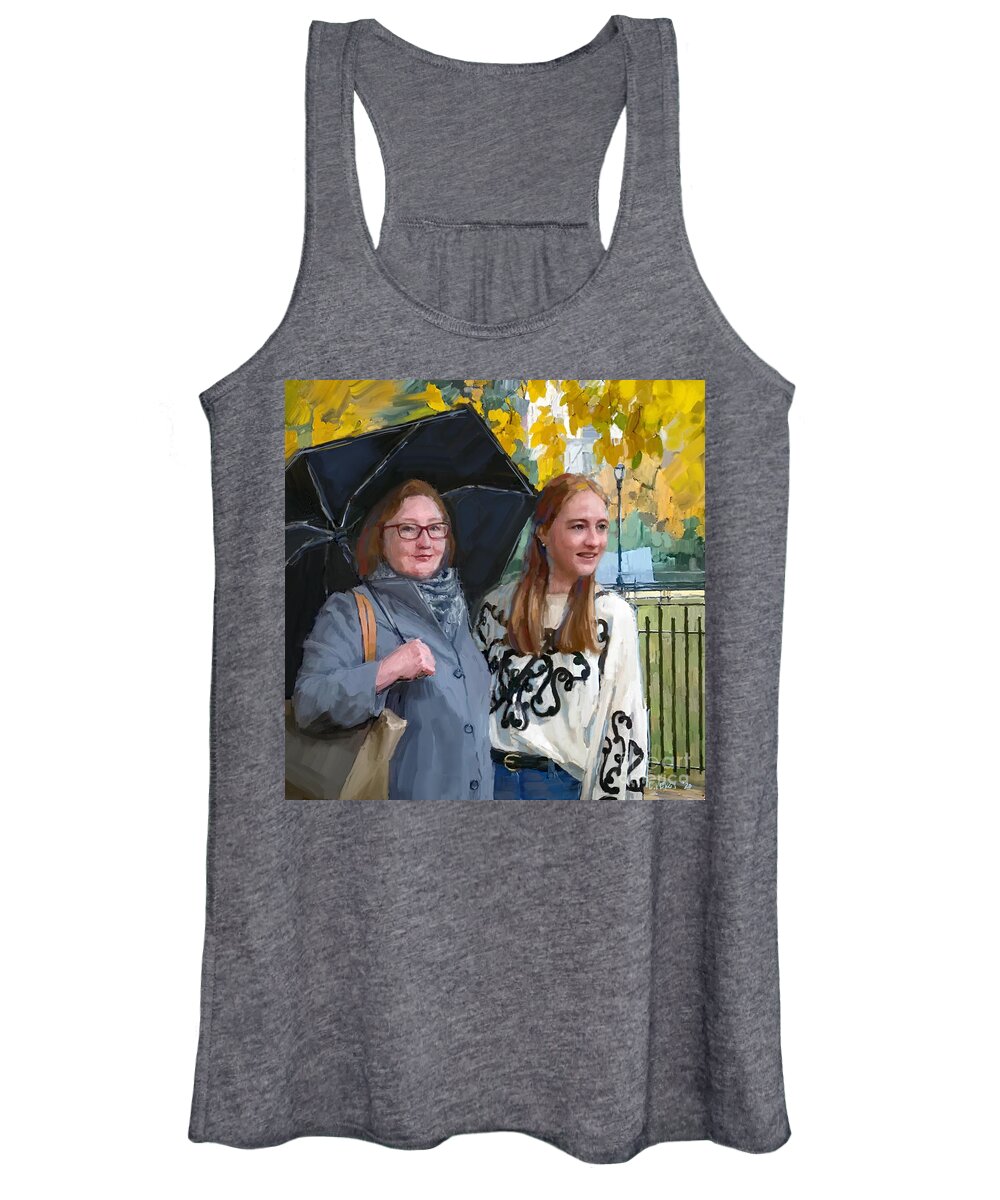  Women's Tank Top featuring the painting Portrait #27 by Lee Percy