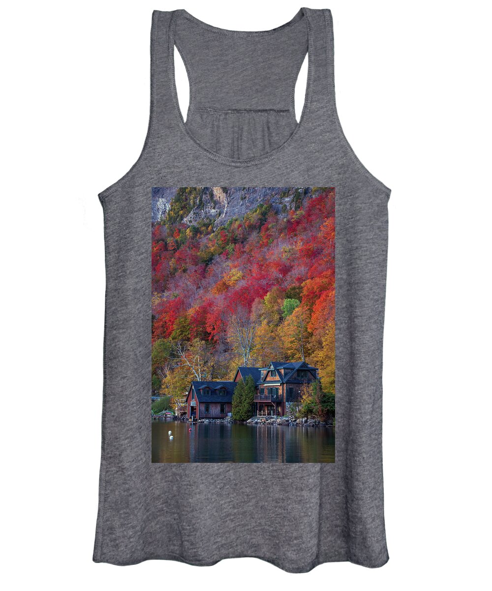  Women's Tank Top featuring the photograph Lake Willoughby, Vermont #3 by John Rowe
