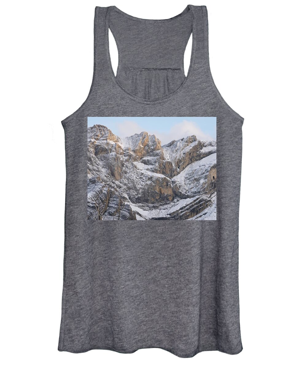 Gavarnie Women's Tank Top featuring the photograph Pic de Marbore #5 by Stephen Taylor