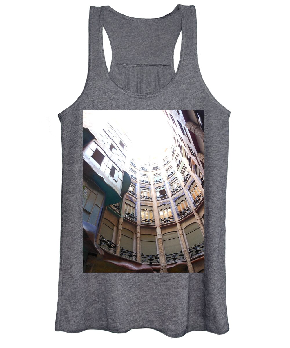 Casa Mila Women's Tank Top featuring the photograph Spain #5 by Coo Yamada