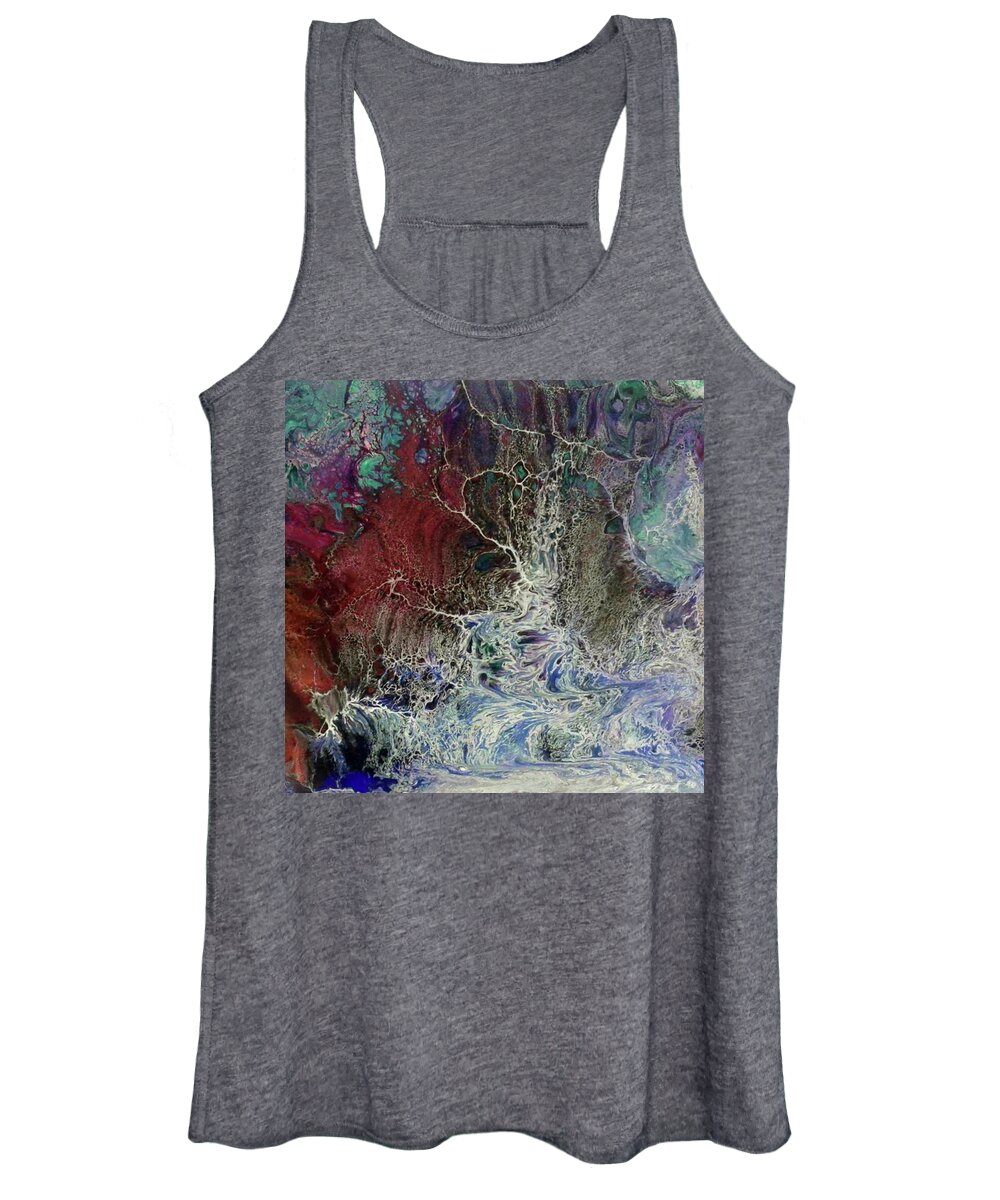 Pour Women's Tank Top featuring the painting Untitled #10 by Karen Lillard