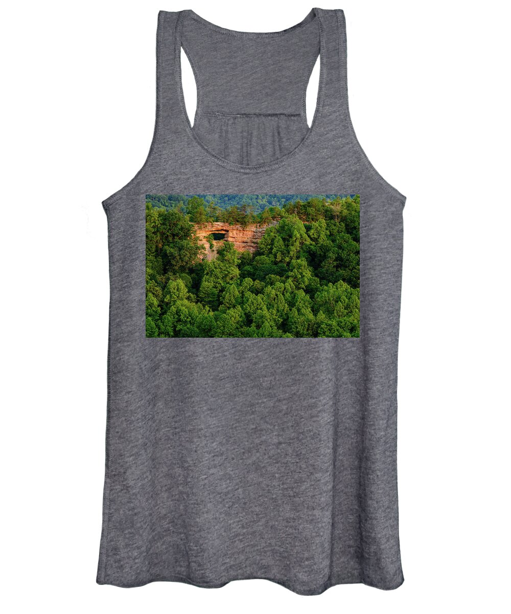 Double Arch Women's Tank Top featuring the photograph A Glimmer of Perspective by Michael Scott