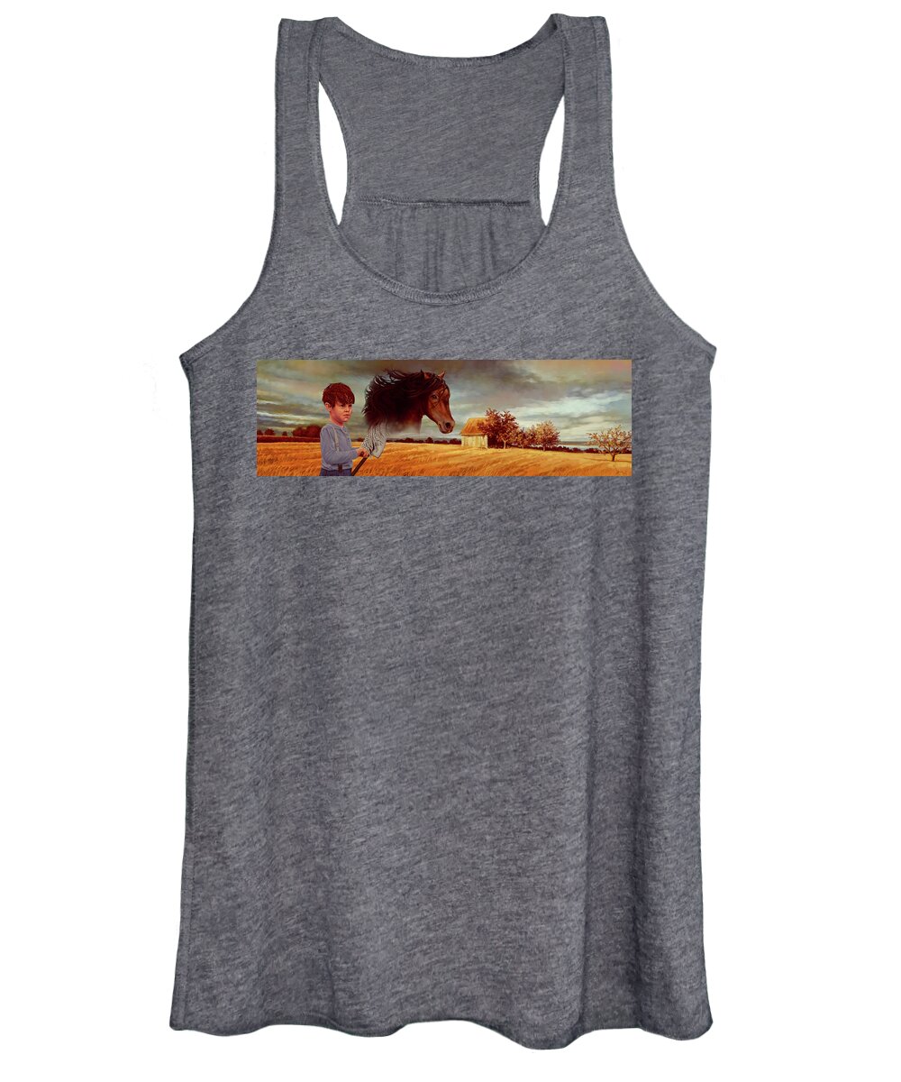 Imagination Women's Tank Top featuring the painting A Time of Imagination by Hans Neuhart