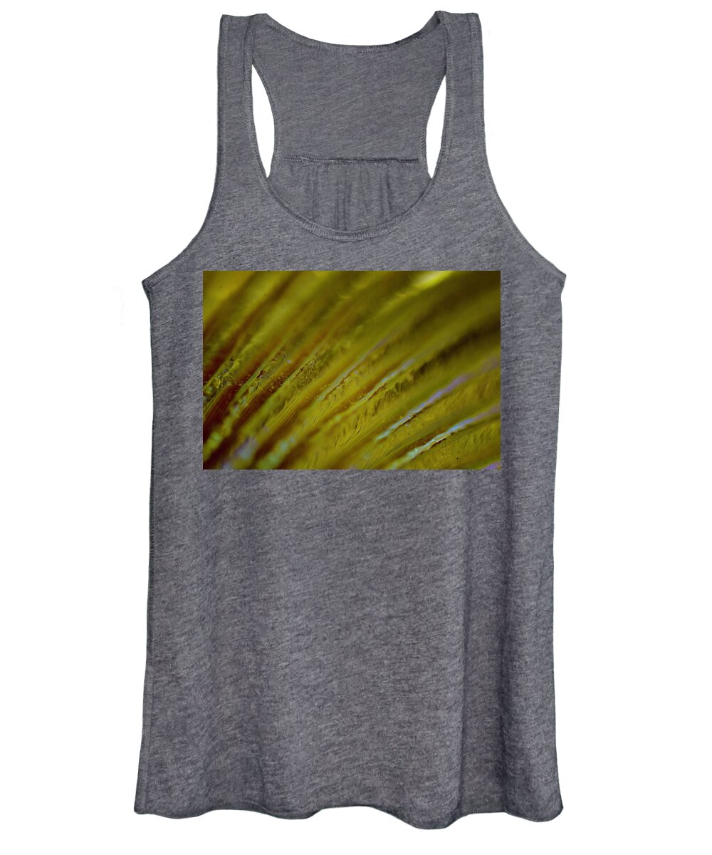 Abstract Women's Tank Top featuring the photograph Abstract Gold by Neil R Finlay