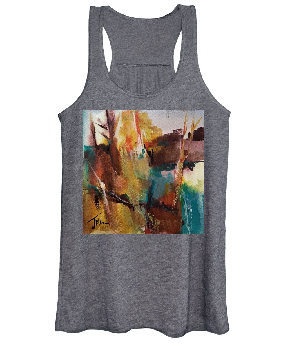 Abstract Women's Tank Top featuring the painting Abstract I by Judith Levins