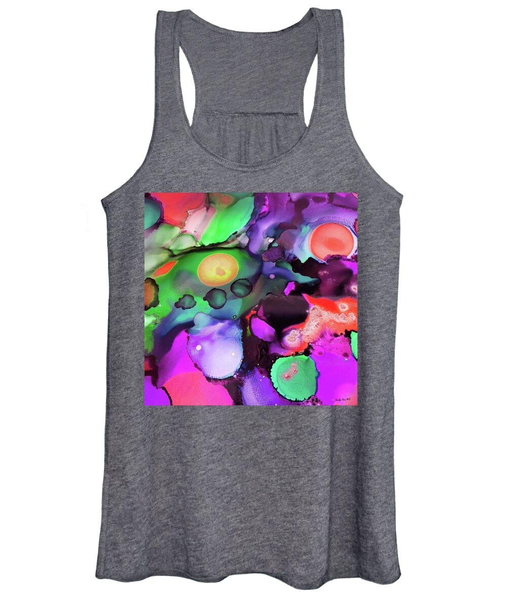 13 Women's Tank Top featuring the tapestry - textile Abstract Ink #13 by Karla Kay Benjamin