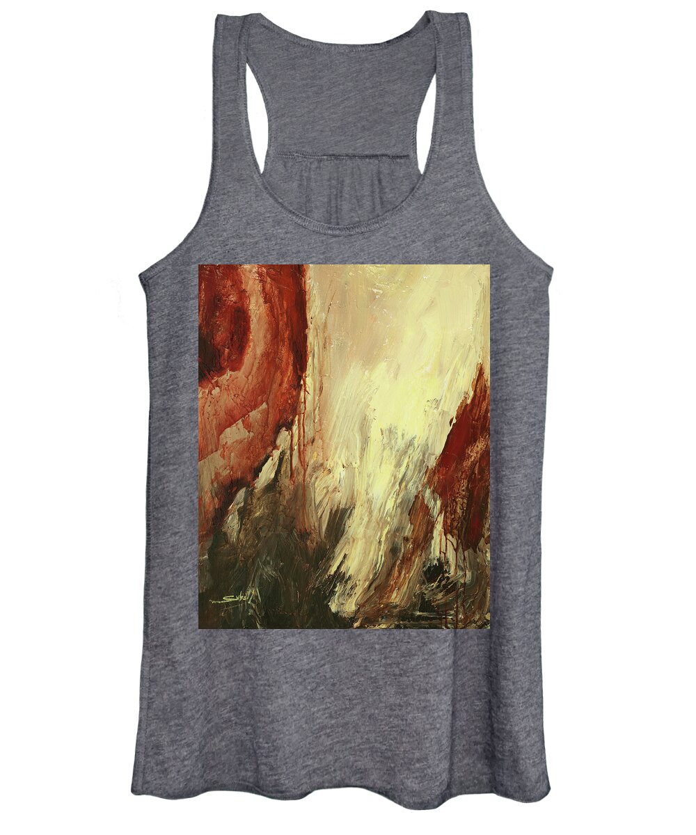 Abyss Women's Tank Top featuring the painting Abyss Revision II by Sv Bell