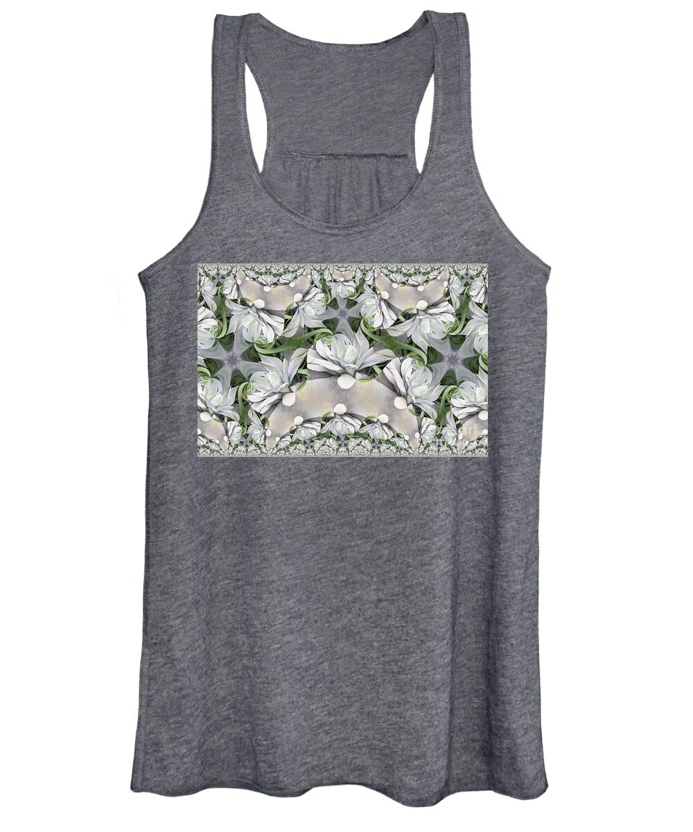 Conservatory Women's Tank Top featuring the photograph Agave Pattern by Marilyn Cornwell