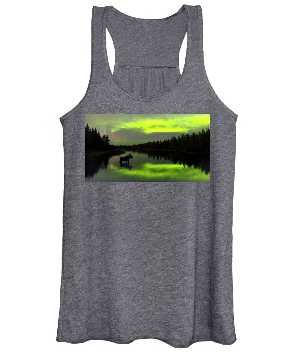 Composite Women's Tank Top featuring the photograph Alaska Reflections by Art Cole